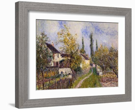 Painting of the French Countryside by Alfred Sisley-Geoffrey Clements-Framed Giclee Print