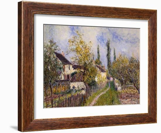 Painting of the French Countryside by Alfred Sisley-Geoffrey Clements-Framed Giclee Print