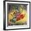 Painting of Vishnu and his consort Lakshmi riding on the bird-god Garuda. Artist: Unknown-Unknown-Framed Giclee Print