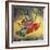 Painting of Vishnu and his consort Lakshmi riding on the bird-god Garuda. Artist: Unknown-Unknown-Framed Giclee Print