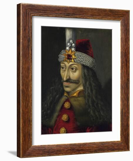 Painting of Vlad the Impaler, Prince of Wallachia-Stocktrek Images-Framed Art Print