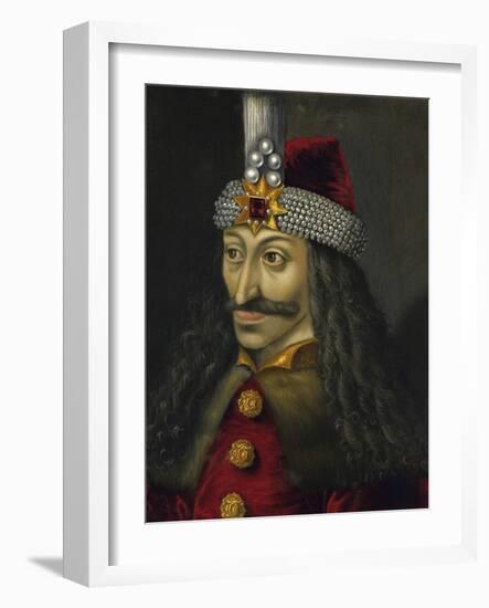 Painting of Vlad the Impaler, Prince of Wallachia-Stocktrek Images-Framed Art Print