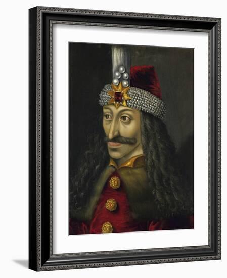 Painting of Vlad the Impaler, Prince of Wallachia-Stocktrek Images-Framed Art Print