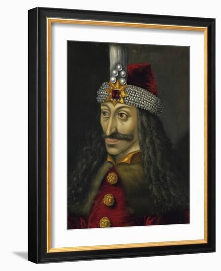 Painting of Vlad the Impaler, Prince of Wallachia-Stocktrek Images-Framed Art Print