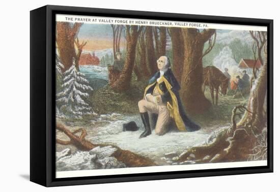 Painting of Washington at Valley Forge-null-Framed Stretched Canvas