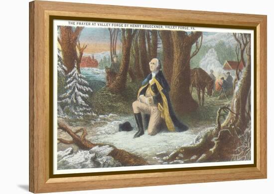 Painting of Washington at Valley Forge-null-Framed Stretched Canvas