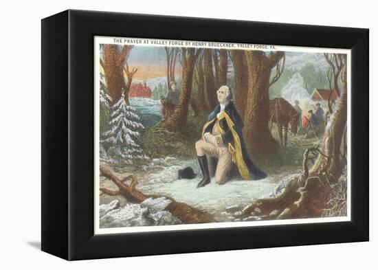 Painting of Washington at Valley Forge-null-Framed Stretched Canvas