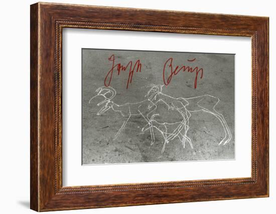 Painting on the Floor, Herzogstrasse 79, c.1982-Joseph Beuys-Framed Art Print