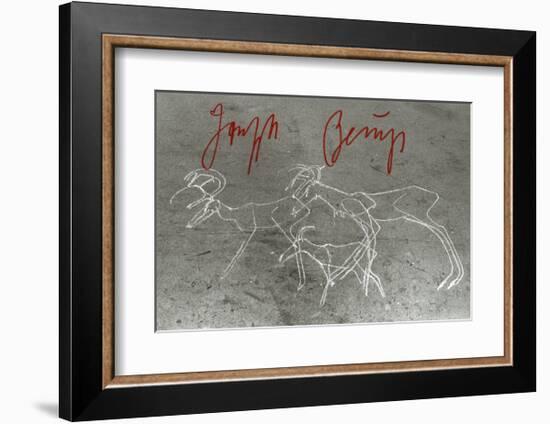 Painting on the Floor, Herzogstrasse 79, c.1982-Joseph Beuys-Framed Art Print