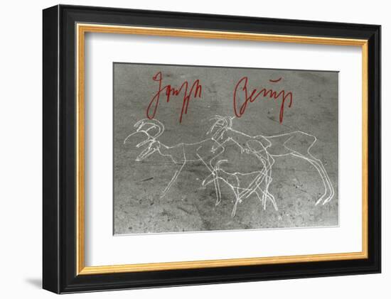 Painting on the Floor, Herzogstrasse 79, c.1982-Joseph Beuys-Framed Art Print