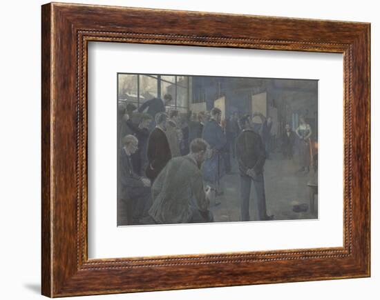 Painting School-Hans Baluschek-Framed Premium Giclee Print