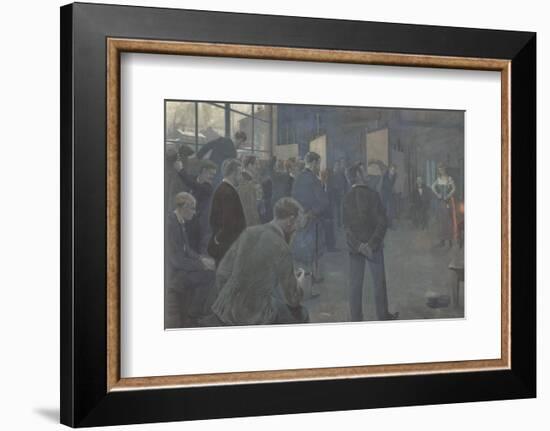 Painting School-Hans Baluschek-Framed Premium Giclee Print