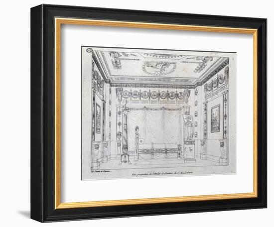 Painting Studio for Ci-Charles Percier-Framed Giclee Print