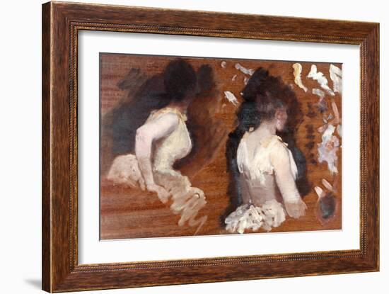 Painting Study for 'La Danse De Monde'-Giuseppe De Nittis-Framed Art Print