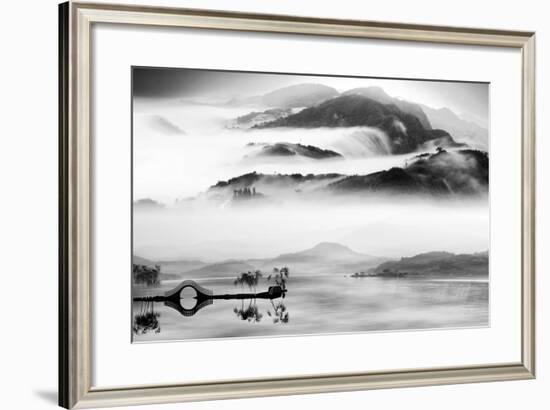 Painting Style of Chinese Landscape for Adv or Other Purpose Use-NH-Framed Photographic Print