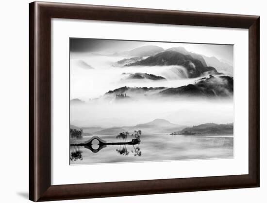 Painting Style of Chinese Landscape for Adv or Other Purpose Use-NH-Framed Photographic Print