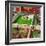 "Painting the Patio Green", May 2, 1953-Thornton Utz-Framed Giclee Print