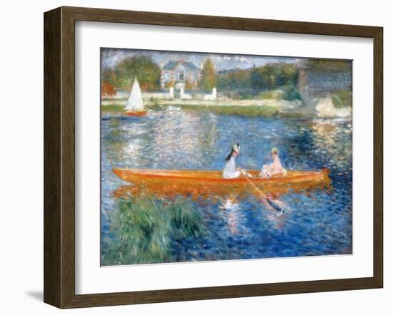 Painting Titled 'The Skiff (La Yole)' by Pierre-Auguste Renoir-Pierre Auguste Renoir-Framed Giclee Print
