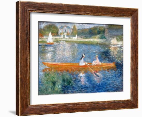 Painting Titled 'The Skiff (La Yole)' by Pierre-Auguste Renoir-Pierre Auguste Renoir-Framed Giclee Print