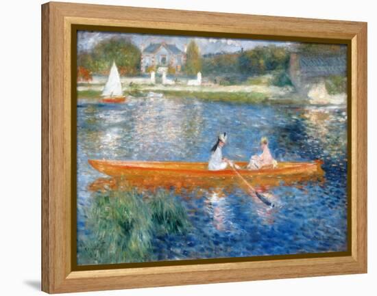 Painting Titled 'The Skiff (La Yole)' by Pierre-Auguste Renoir-Pierre Auguste Renoir-Framed Premier Image Canvas
