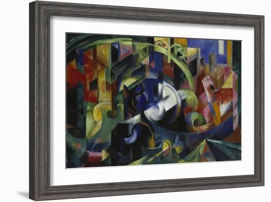 Painting with Cattle I, 1913/1914-Franz Marc-Framed Giclee Print