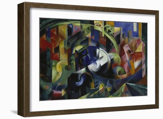 Painting with Cattle I, 1913/1914-Franz Marc-Framed Giclee Print