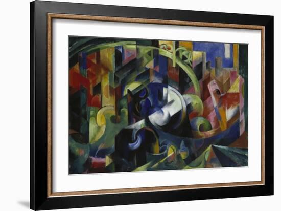 Painting with Cattle I, 1913/1914-Franz Marc-Framed Giclee Print