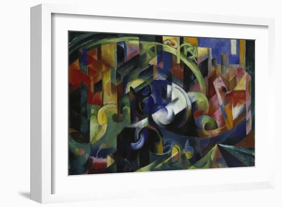 Painting with Cattle I, 1913/1914-Franz Marc-Framed Giclee Print