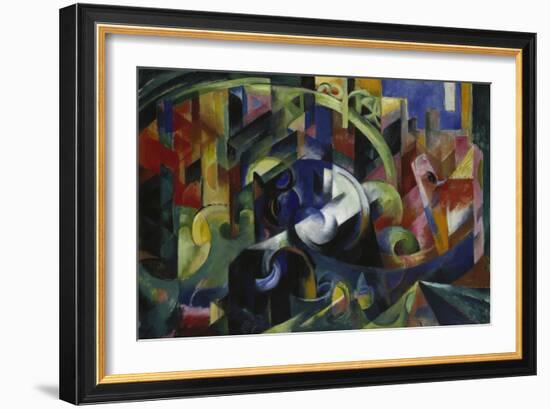 Painting with Cattle I, 1913/1914-Franz Marc-Framed Giclee Print