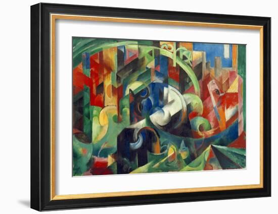 Painting with Cows I-Franz Marc-Framed Giclee Print