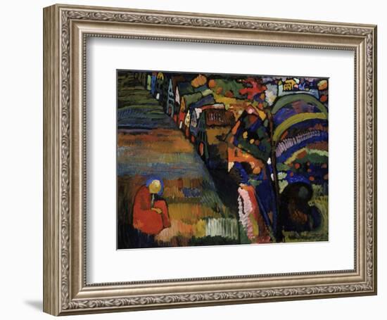 Painting with Houses, 1909-Wassily Kandinsky-Framed Art Print