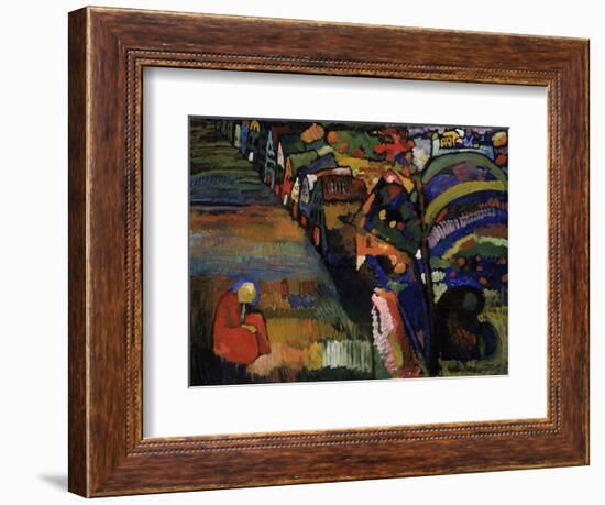 Painting with Houses, 1909-Wassily Kandinsky-Framed Art Print