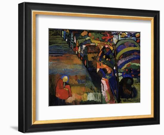 Painting with Houses, 1909-Wassily Kandinsky-Framed Art Print