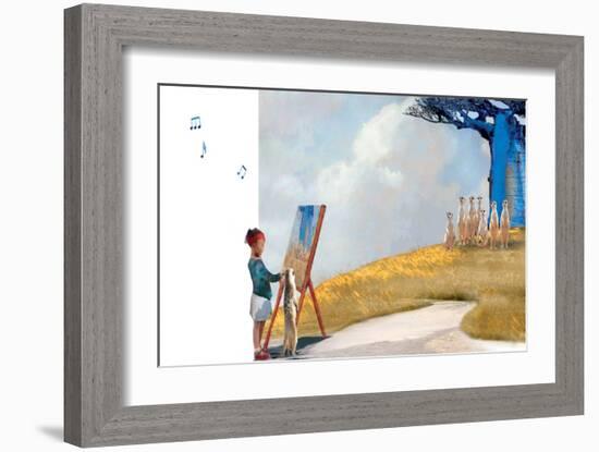 Painting with Meerkats-Nancy Tillman-Framed Art Print