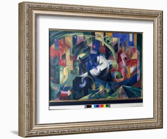 Painting with Oxen (Oil on Canvas, 1913-1914)-Franz Marc-Framed Giclee Print