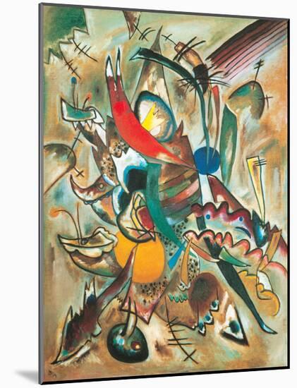 Painting with Spikes, Composition No. 2, 1919-Wassily Kandinsky-Mounted Giclee Print