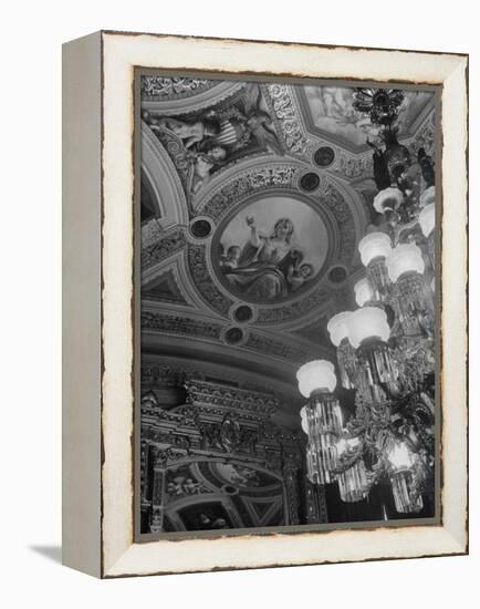 Paintings and Details on the Ceiling of the President's Room in the US Capitol Building-Margaret Bourke-White-Framed Premier Image Canvas