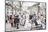 Paintings for Sale in the Place Du Tertre, Montmartre, Paris, Ile De France, France, Europe-Markus Lange-Mounted Photographic Print