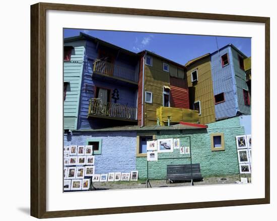 Paintings, La Boca, Buenos Aires, Argentina, South America-Jane Sweeney-Framed Photographic Print