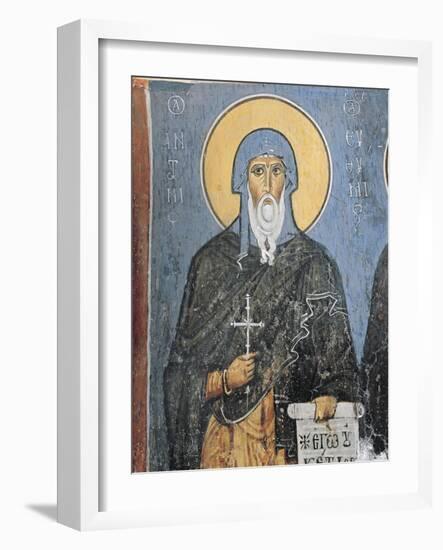 Paintings of St. Anthony, Panagia Ties Asinou Church, Nikitart, Cyprus-null-Framed Giclee Print