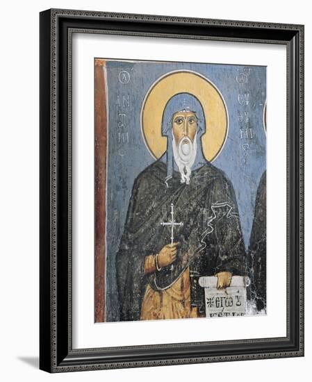 Paintings of St. Anthony, Panagia Ties Asinou Church, Nikitart, Cyprus-null-Framed Giclee Print