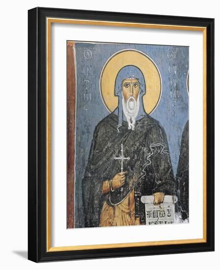 Paintings of St. Anthony, Panagia Ties Asinou Church, Nikitart, Cyprus-null-Framed Giclee Print