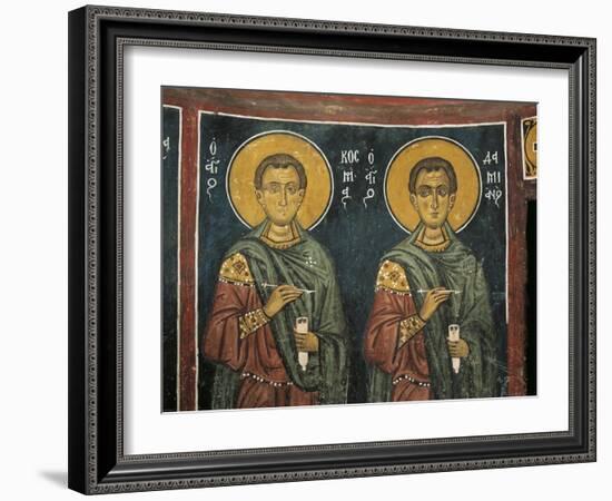 Paintings of St. Cosmas with St. Damian, Panagia Ties Asinou Church, Nikitart, Cyprus-null-Framed Giclee Print