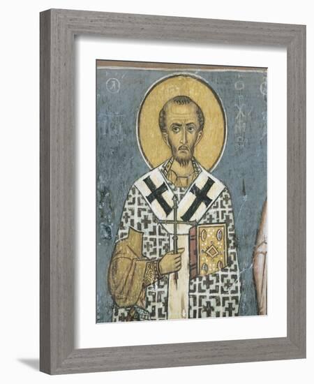 Paintings of St. John Chrysostom, Panagia Ties Asinou Church, Nikitart, Cyprus-null-Framed Giclee Print