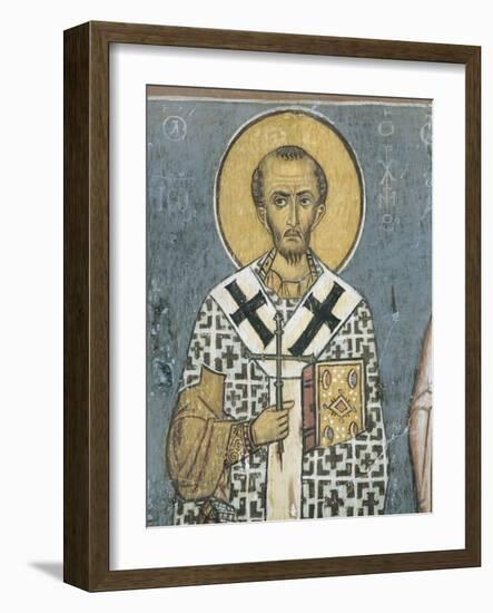 Paintings of St. John Chrysostom, Panagia Ties Asinou Church, Nikitart, Cyprus-null-Framed Giclee Print