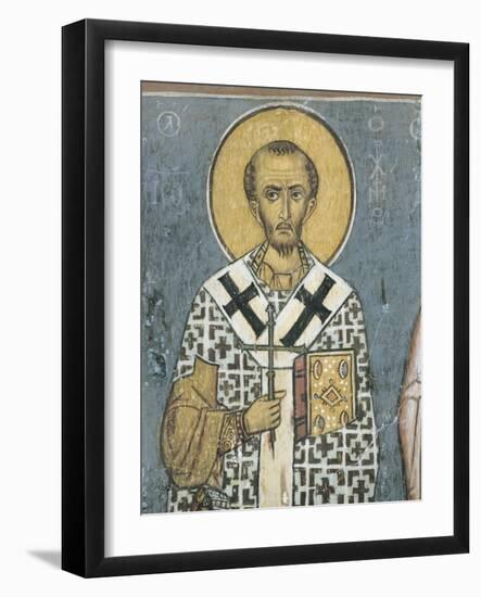 Paintings of St. John Chrysostom, Panagia Ties Asinou Church, Nikitart, Cyprus-null-Framed Giclee Print