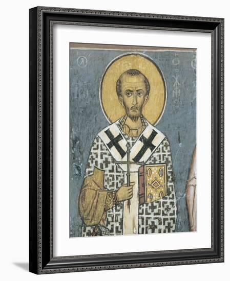 Paintings of St. John Chrysostom, Panagia Ties Asinou Church, Nikitart, Cyprus-null-Framed Giclee Print