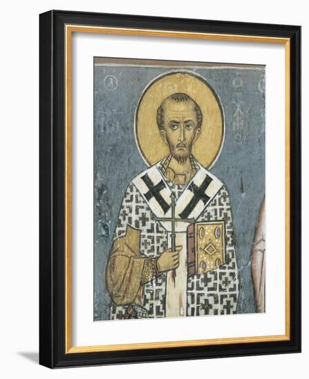 Paintings of St. John Chrysostom, Panagia Ties Asinou Church, Nikitart, Cyprus-null-Framed Giclee Print