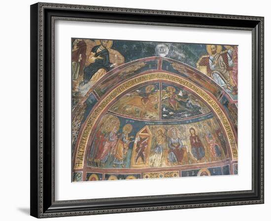 Paintings of Virgin Mary with Abraham, Panagia Ties Asinou Church, Nikitart, Cyprus-null-Framed Giclee Print