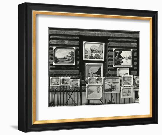 Paintings On Street, New York, 1943-Brett Weston-Framed Photographic Print